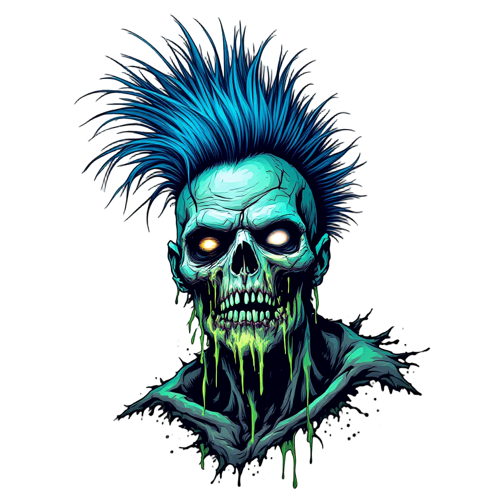 Toxic Voltage Skull — Graphic