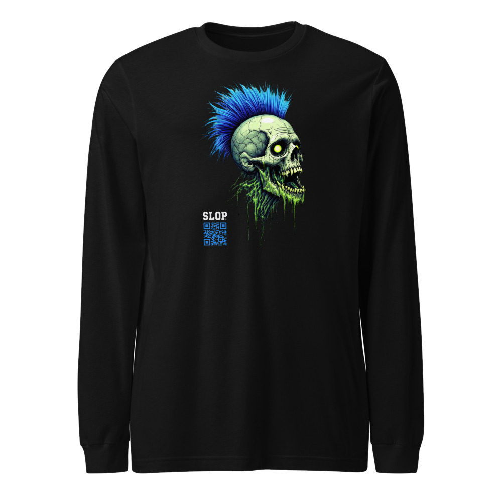 Neon Decay Mohawk Skull — Long Sleeve