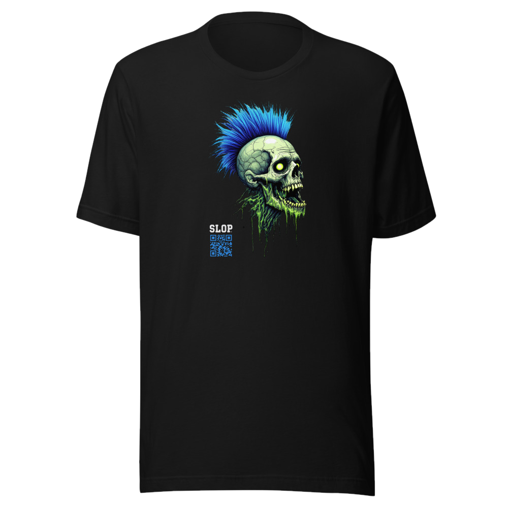 Neon Decay Mohawk Skull — Tee