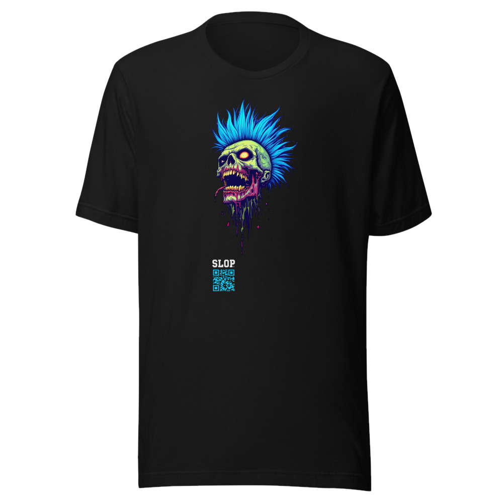 Neon Decay Mohawk Skull — Tee