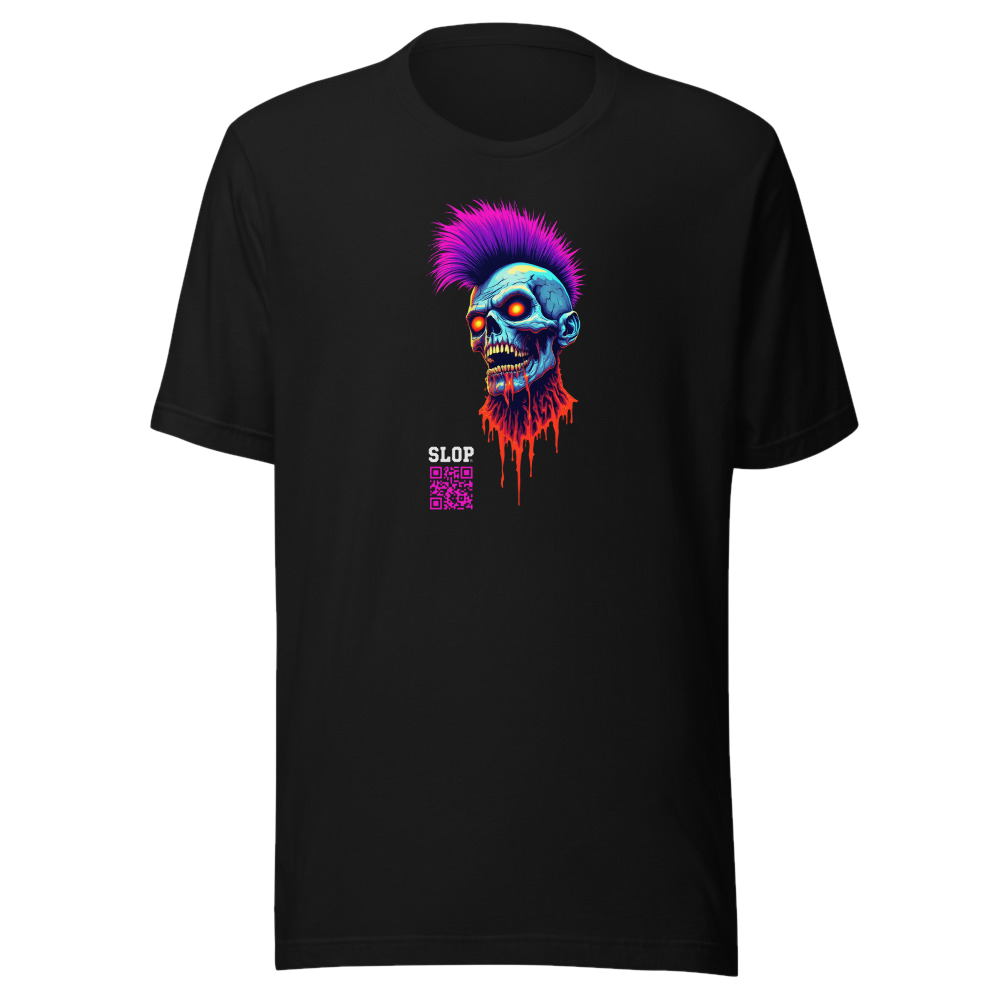 Neon Reaper Punk Skull — Tee