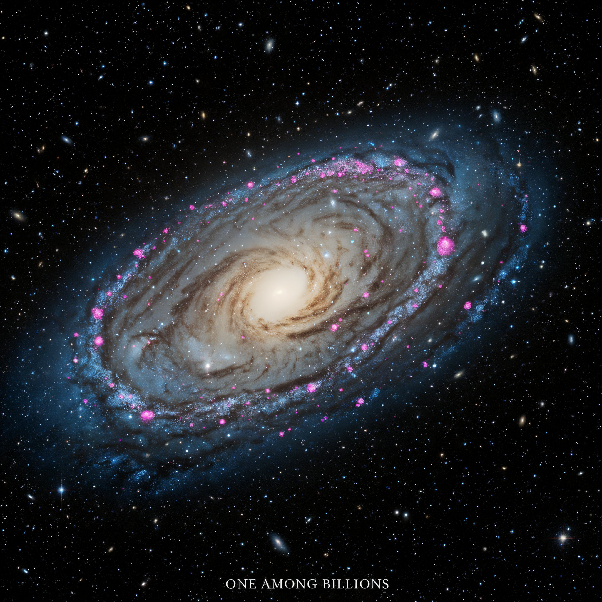 Cosmic Solitude: Our Insignificant Beauty — Graphic
